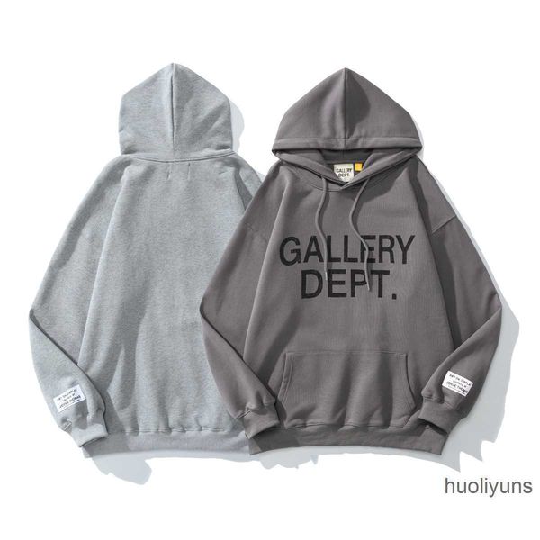 

classic man sweater fashion hoodie galleryes dept hoodies sweaters street printed terry casual loose for men women x6i1, Black