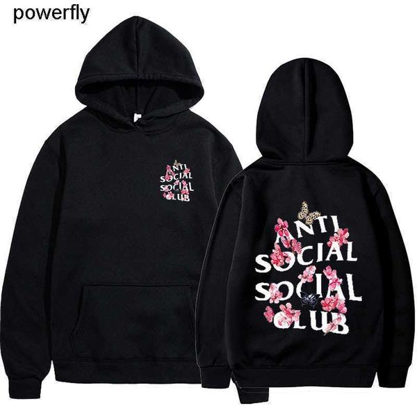 

men's hoodies designer sweatshirts 2022 sweater winter plush fashion asscs blossom loose pullover men's sweater streetwear hoodie, Black