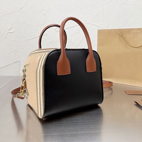 

plaid tote bag crossbody shoulder bags women handbag purse check tartan patchwork leather fashion letters large capacity pocket detachable s