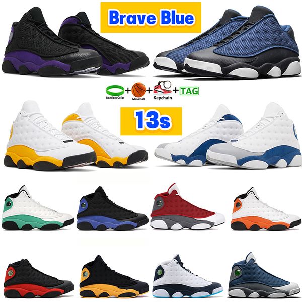 

designer 13s basketball shoes air jorden 13 mens sneaker french brave obsidian powder blue court purple black hyper royal del sol men women
