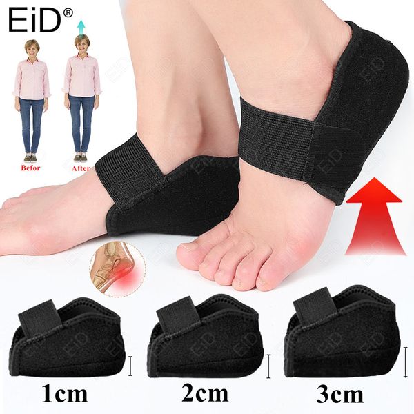 

shoe parts accessories eid 1-3cm invisible height increase silicone socks gel heel pad orthopedic arch support cushion soles insole foot 221, White;pink