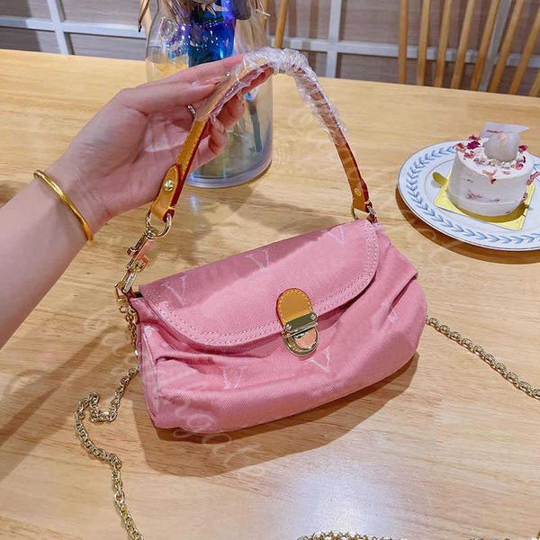 

lvs designer luxury bag cross body diagonal women underarm fashion denim letter printed shoulder handbag lady purse