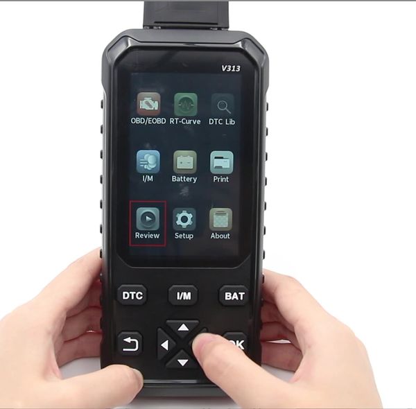 

diagnostic tools obdiicat v313 obd2 car tool scanner engine code reader 4-inch screen 2in1 for diagnosis and battery testing
