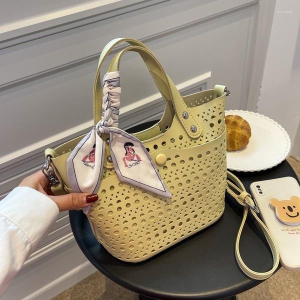 

shoulder bags fashion crossbody for women trend brand ladies hand pu leather hollow tote bag designer handbags