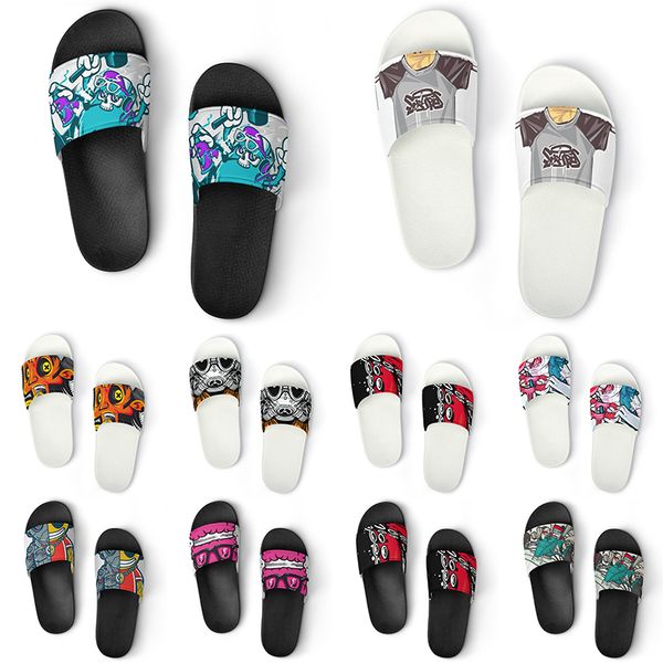 

pvc dress custom men slippers shoes women diy home indoor outdoor sneakers customized beach trainers slip-on color232521 ized899 ized, Black