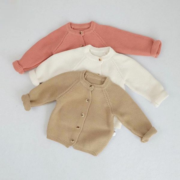 

pullover autumn baby boys girls coat baby sweater toddler cardigans born knitwear cardigan longsleeve cotton baby jacket 221114, Blue