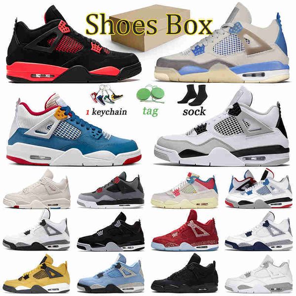 

military black 4 jumpman basketball shoes messy room trainers 4s pure money men women sneakers