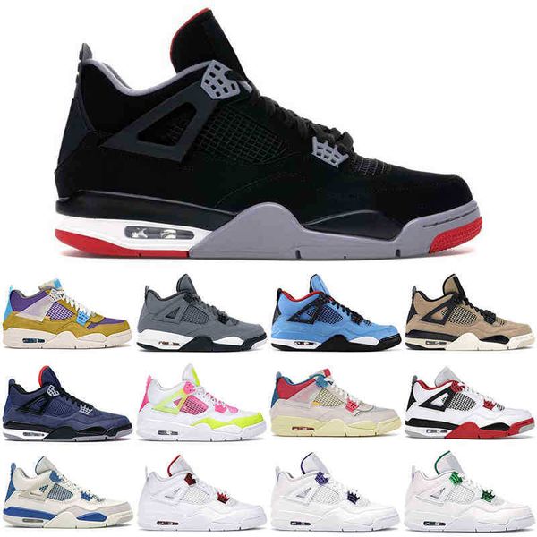 

basketball shoes mens trainers sports sneakers pure money cool grey royalty university red union guava lemon thunder men 4s 4 oreo size us