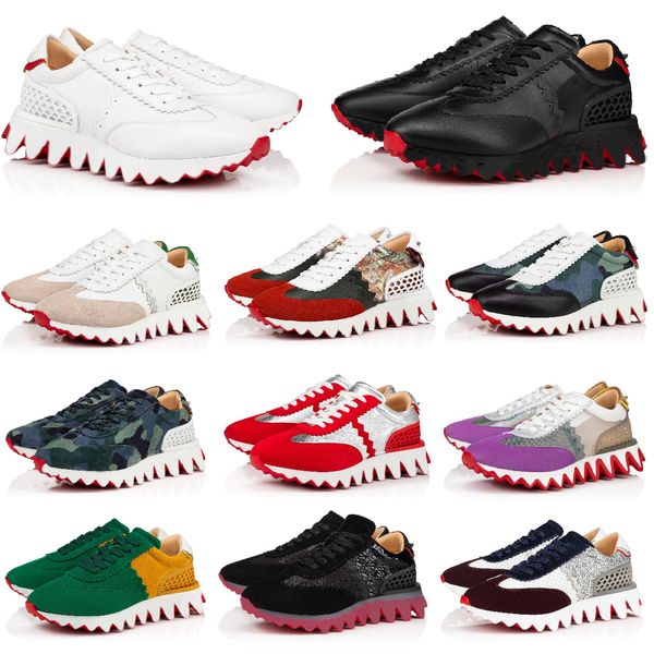 

box with bottoms shoe casual shoes sneakers sports trainers new loubishark red designer outdoor couple women brands fashion eur 35-47 anj1 0, Black