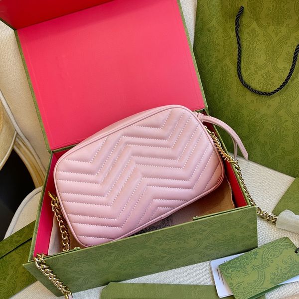 

women chain crossbody bags designer v-shaped wave pattern messenger shoulder bag pruse tote famous brand marmont pillow line camerabag
