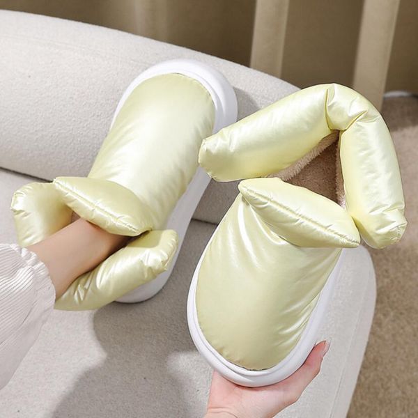 

boots winter high-cotton shoes woman waterproof down cloth comfortable women's ankle platform soft warm furry snow boot 221114, Black