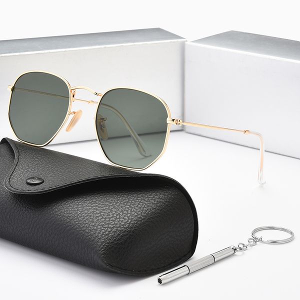 

2022 new polarized sunglasses women classic designer luxury brand sun glasses alloy polaroid hd tempered glass lens retro glasses uv400 3548, White;black