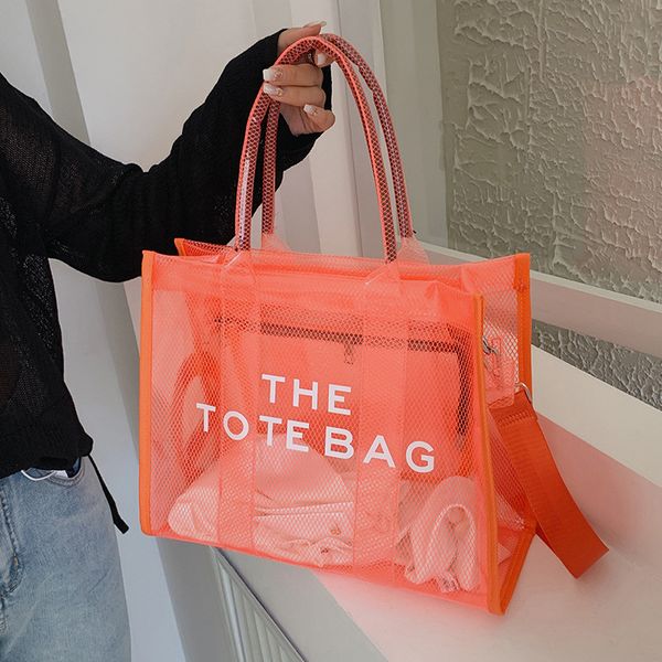 

nylon pvc material the tote bag large capacity women shoulder handle plain handbags casual letter stripes fashion designer wallets cross bod