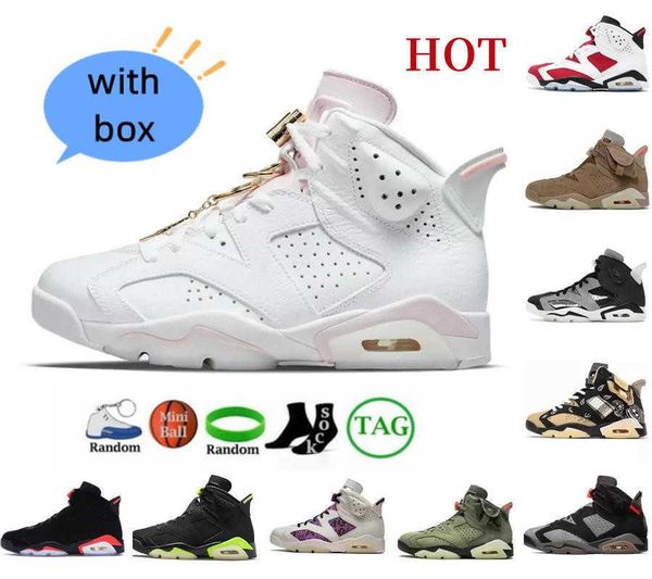 

2022 new basketball shoes jumpman 6 electric green 6s mens gold hoops flint carmine infrared british khaki tinker oregon ducks black cat