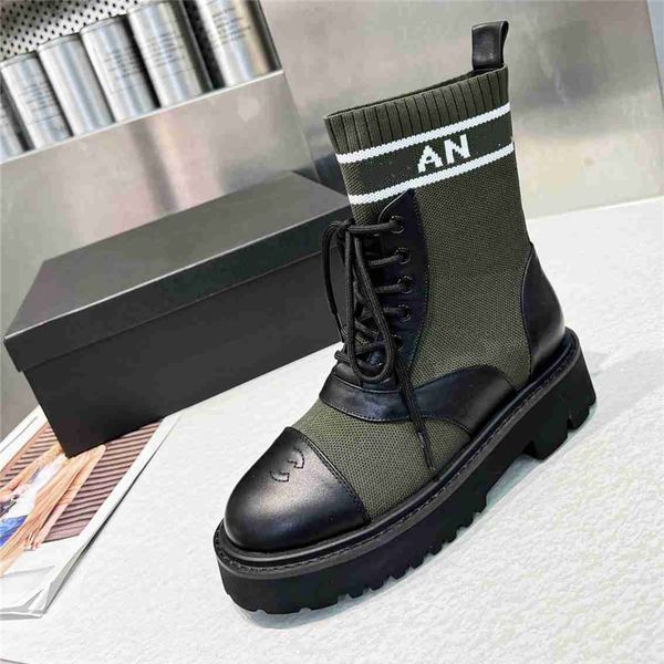 

fashion designer women boots channel high heels knight martin leather wool winter warm black party wedding flat shoe 06-06