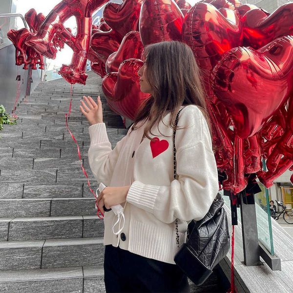 

men hoody fashion amri hoodie designer cotton love embroidery sweater winter peach loose woolen cardigan coat women casual sweatshirt amii s, Black