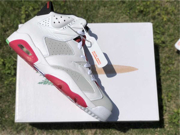 

shoes authentic 6 hare outdoor men women neutral grey white true red black bugs bunny trainers sneakers ct8529-062 original bo
