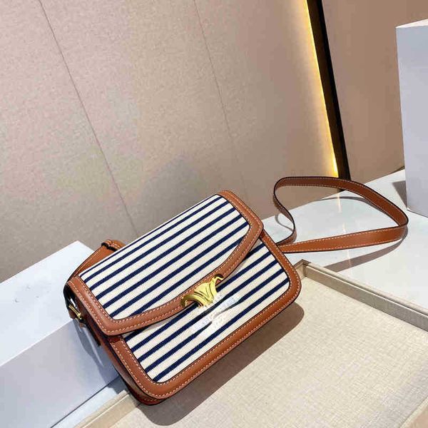 

shoulder white stripe bags triumphal arch box tofu triomphe summer girls' diagonal single shoulder versatile high-grade small square ba