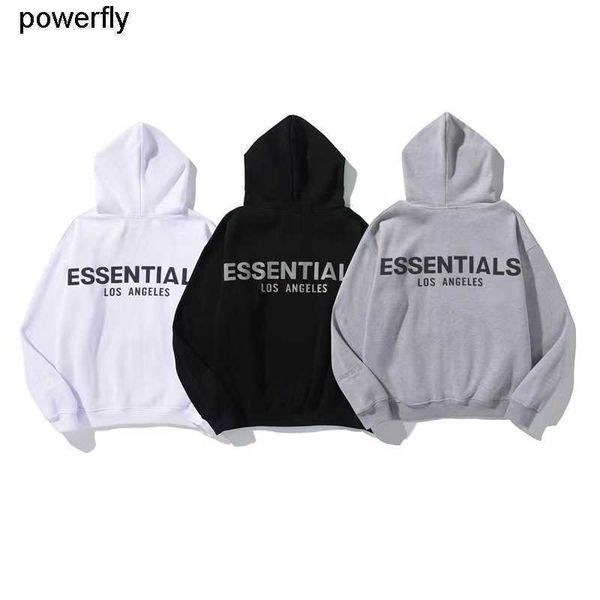

men's hoodies designer sweatshirts fashion brand essential letter hooded sweater men's women's streetwear hoodie, Black