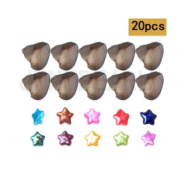 

pearl new star oyster pearl 1213 mm 10 mix color big fresh water gift diy natural loose beads decorations vacuum drop delivery jewelr dht5i, White