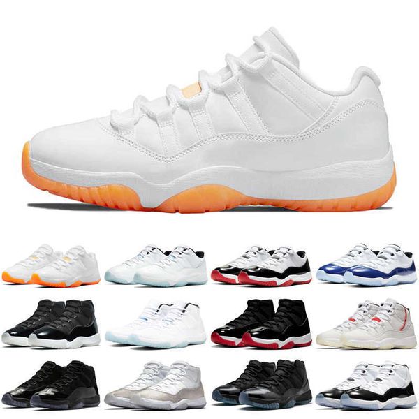 

2021 11 11s men women shoes bright citrus bred legend blue low jubilee cool grey mens trainers sports sneakers, Black