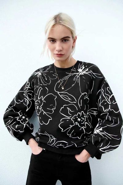 

hoodie for men plam fashion angle cotton designer able 2022 winter printed women flower sweater brand hip hop a7dm, Black