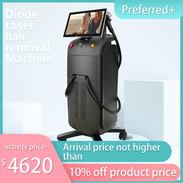 

3 wavelength 4k diode laser hair removal laser machine dk20, Black