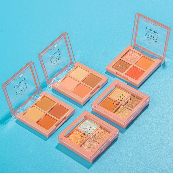 

mini 4 colors eye shadow palette matte glitter color series eyeshadow eyes highlight makeup tools for beginngers