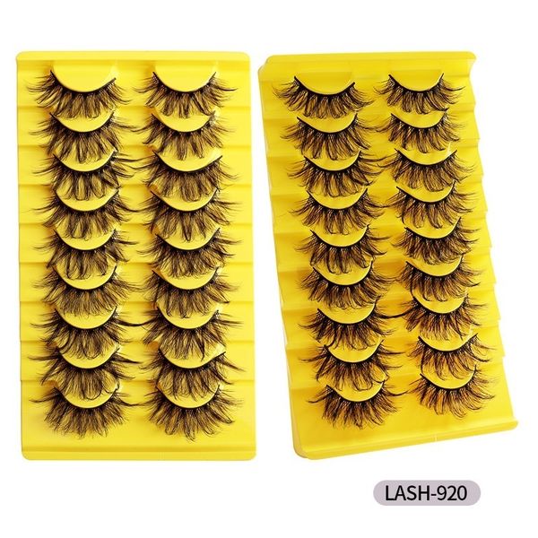 

multilayer thick mink false eyelashes eye tail lengthening naturally soft and delicate handmade reusable curly 3d winged fake lashes extensi