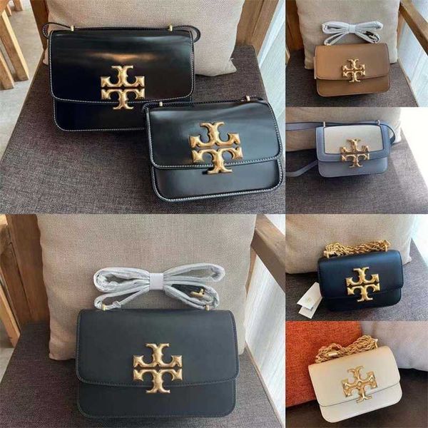 

handbags t0ryburchs designer women's bag cowhide tofu bag zipper compartment diagonal span chain foreskin strap adjustable shoulder cro