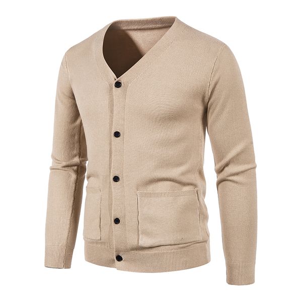 

men's sweaters mens fashion cardigan buttons casual knit sweater solid color pockets warm coats cardigans 221116, White;black