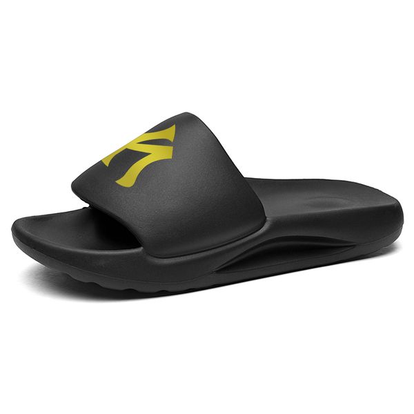 

men women designer slippers summer pool slides black green white cool grey beige volt soft pink yellow mens rubber sandals shoes wear lightw