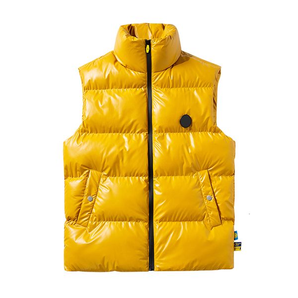 

men's vests men's cotton jacket sleeveless autumn and winter thickened shiny vest men's casual large size loose standup colla, Black;white