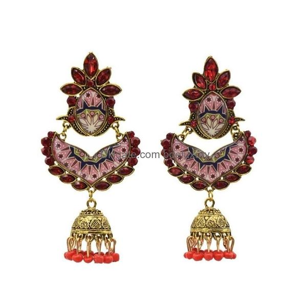 

dangle chandelier dangle earrings losodo retro temperament ethnic style geometric bell tassel european and american exaggerated dr dhzbq, Silver