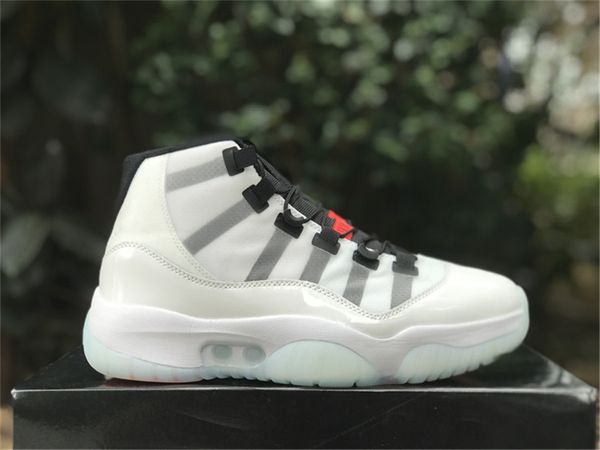 

new release authentic 11 high og adapt shoes led real carbon trainers fiber red black white infrared men outdoor sneakers sports with box us