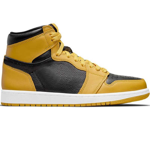 

2021 with box basketball shoes 1 jumpman 1s men women signal blue turf orange pollen electro bred obsidian unc trainers outdoor sneakers, Black