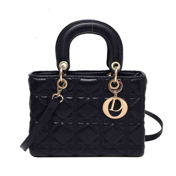 

design women's bag brand handbag wallet lingge princess messenger female new handbags embroidered thread hand-held one shoulder purse