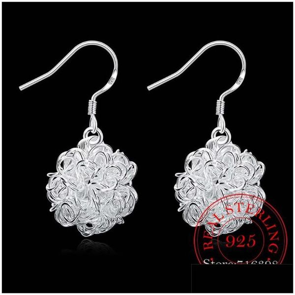 

dangle chandelier dangle chandelier korean 100 925 sterling sier cute knot ball vintage long drop earrings for women 2022 engageme dhs7k, Silver
