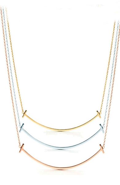

2020 new pendants necklace fine jewellery 925 sterling silver charm necklaces design women039s big size smile necklaces jewelry5829789