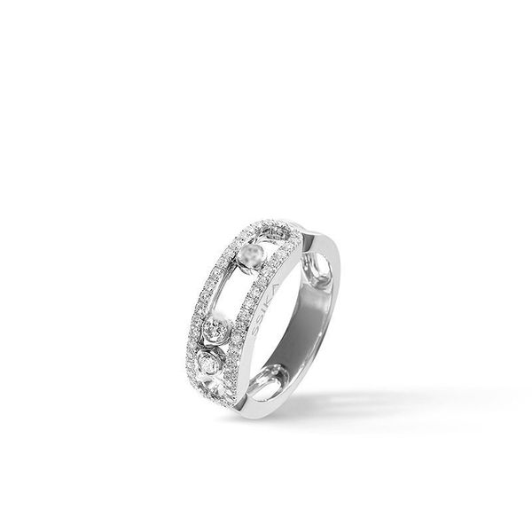

fashion woman love band classic ring wedding rings quality luxury diamond screw stainless steel zircon jewelry gifts forsapphire cluster18k, Golden;silver