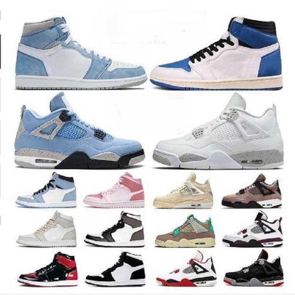 

basketball shoes men women jumpman shoe 4s shimmer fire red 4 black cat desert moss university blue bred oreo cactus jack thunder