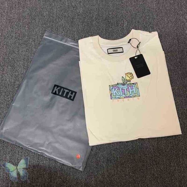 

men's t-shirts embroidery kith t-shirt oversize men women new york t shirt 2021 casual summer tees g1217 bwqf, White;black