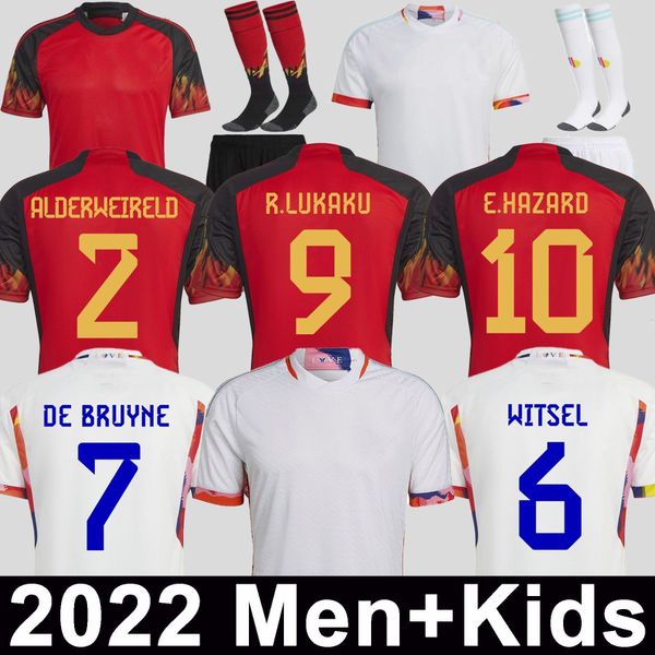 

belgium soccer jerseys courtois lukaku tielemans belgian football shirt player fan 22 23 michy batshuayi 7 kevin de bruyne kompany alderweir, Black;yellow