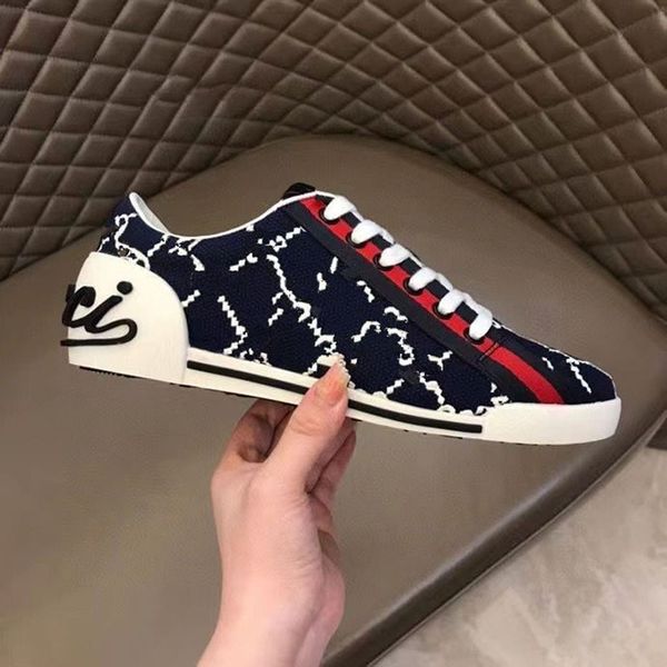 

the latest sale men's retro low-printing sneakers design mesh pull-on luxury ladies fashion breathable casual shoes mkjkk000002, Red;white