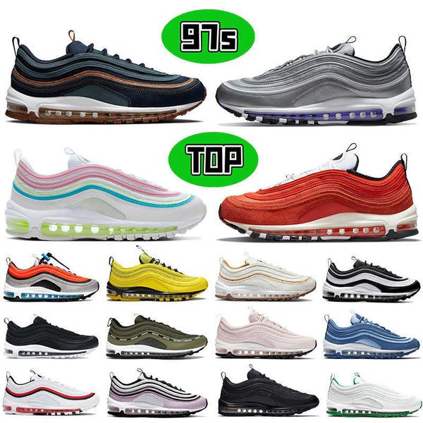 

2022 97s running shoes men designer sneakers purple silver bullet cork obsidian undftd black white militia pine green ice easter
