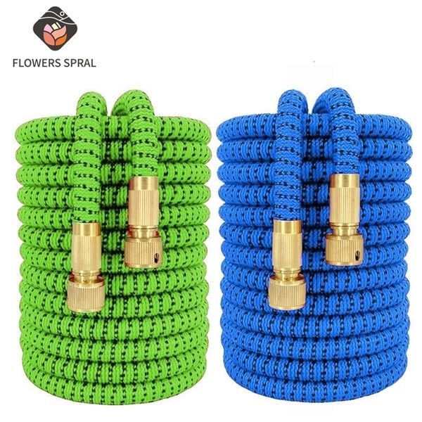 

garden hoses expandable tpe flexible drip irrigation tube 3 times telescopic magic high pressure car wash watering 221116