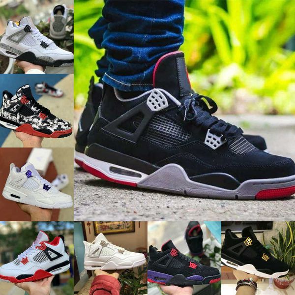 

designer jumpmans 4s 4 shoes mens women university blue black cat white cement fire red sport sneaker outdoor luxurys trainer tnes plus 4r3r