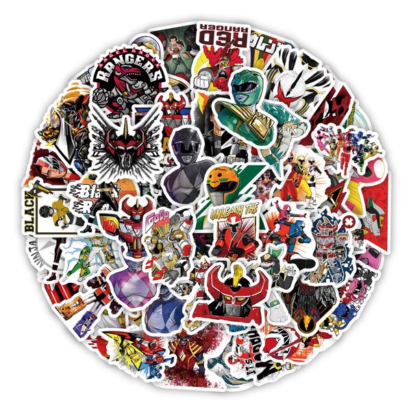 

50pcs no repeating skateboard stickers cartoon ranger for car lapipad bicycle motorcycle helmet ps4 phone kids toys diy decals pvc water bot