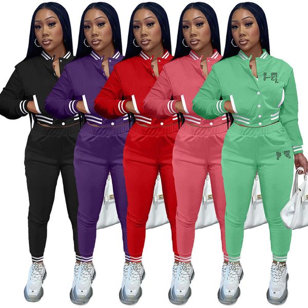 

fall winter women tracksuit letter print 2 piece set casual lady outfit long sleeve hooded jacket pants suit wholesale dhl 8877, White