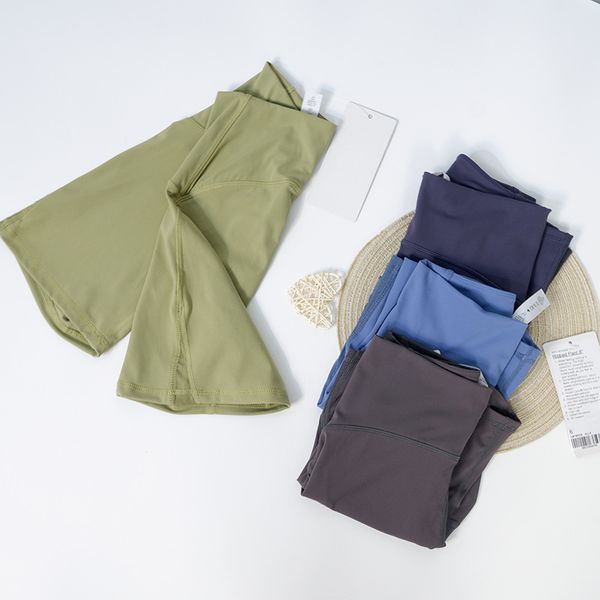 

lu yoga shorts suit align women's sports high waist 4-point pants running fitness gym underwear workout short leggings 6 colors